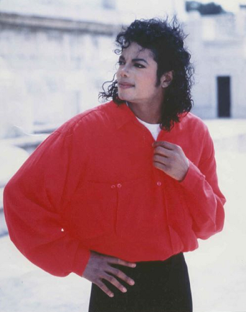 michael jackson red and black